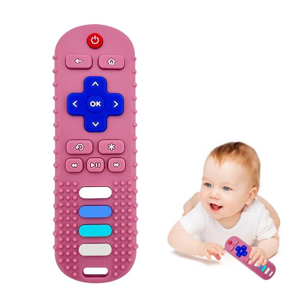 Baby Teething Toys, Food Grade Silicone Teether for Babies 3 6 12 18 Months, TV - Picture 1 of 9